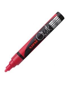 ROTULADOR TIZA LIQUIDA ROJO UNI CHALK MARKER PWE M5
