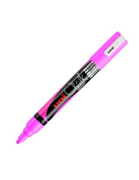 ROTULADOR TIZA LIQUIDA ROSA UNI CHALK MARKER PWE M5