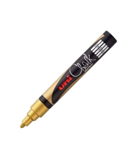 ROTULADOR TIZA LIQUIDA ORO UNI CHALK MARKER PWE M5