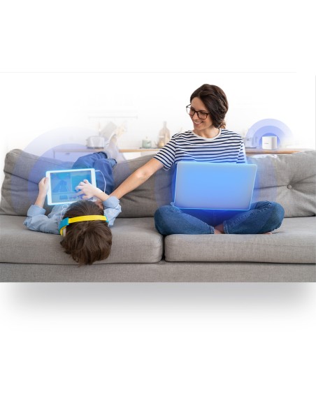 EAGLE PRO AI AX1500 Doble banda (2,4 GHz / 5 GHz) Wi-Fi 6E (802.11ax) Blanco 1 Interno