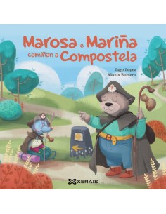 Marosa e Marina caminan a Compostela