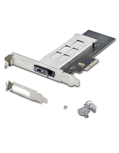 Tarjeta PCIe x4 a SSD NVMe M.2 - Rack Móvil Backplane con Bandeja Removible Hot Swap Intercambiable en Caliente - Bahía de Unid