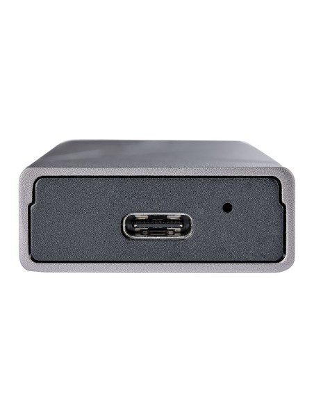 Caja Externa de Aluninio USB-C 10Gbps a NVMe M.2 o SSD M.2 SATA - Sin Herramientas para SSD M.2 NGFF PCIe/SATA - con Cables USB