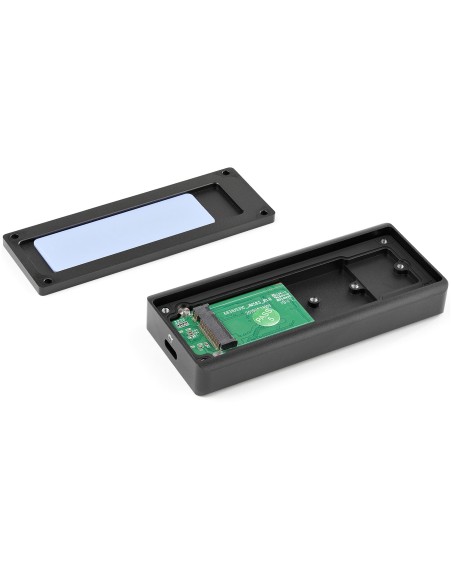 Caja USB 3.1 Gen 2 (10Gbps) para Unidades SSD NVMe M.2 - Resistente al Agua y el Polvo - IP67