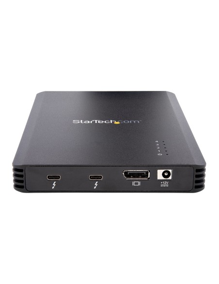 Caja Thunderbolt 3&trade  de 4 Bahías NVMe M.2 para SSD, con 1 Puerto de Vídeo DisplayPort y 2 Thunderbolt 3, 40gbps, con Fuent
