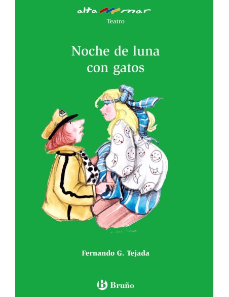 Noche de luna con gatos