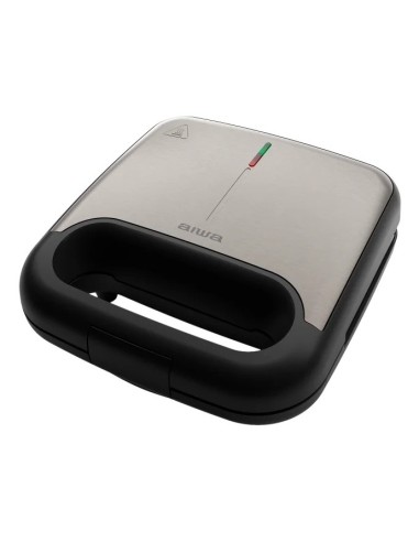 TETSU sandwichera 750 W Acero inoxidable, Negro