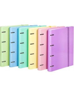 c 8 carpeblock soft a4 4 anillas 35mm con recambio 100h colores pastel