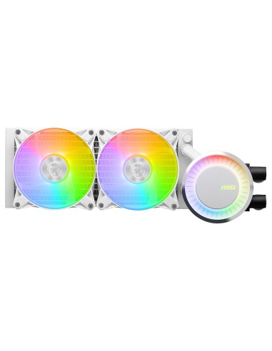 MAG CORELIQUID E240 WHITE sistema de refrigeración para ordenador Placa base, Procesador Liquid cooling kit 12 cm Blanco