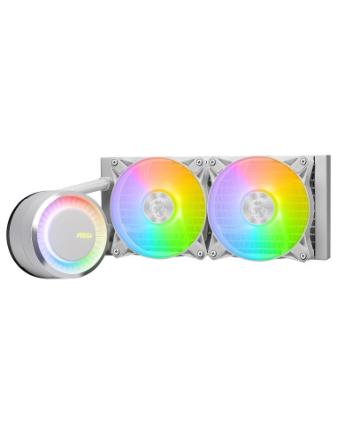 MAG CORELIQUID E240 WHITE sistema de refrigeración para ordenador Placa base, Procesador Liquid cooling kit 12 cm Blanco