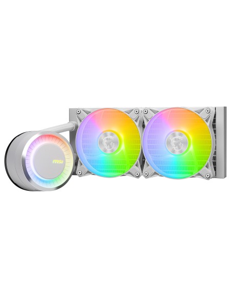 MAG CORELIQUID E240 WHITE sistema de refrigeración para ordenador Placa base, Procesador Liquid cooling kit 12 cm Blanco