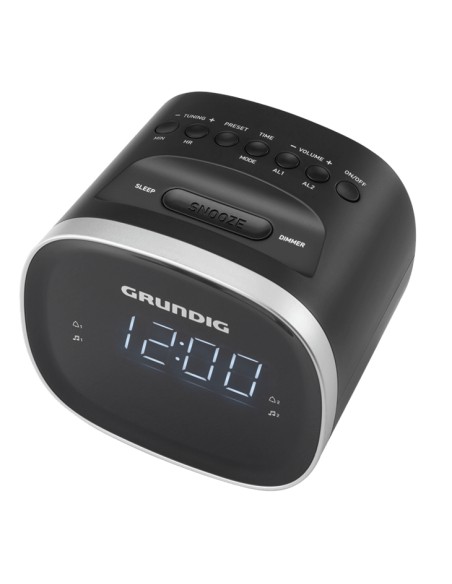 SCN230 radio Reloj Digital Negro
