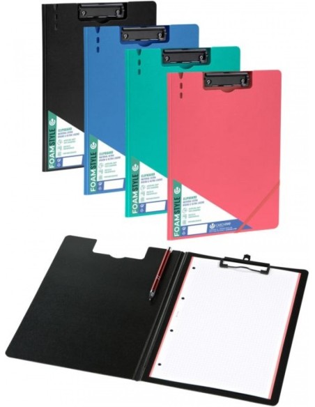 Carpeta a4 con pinza superior polipropileno rigido foam negro