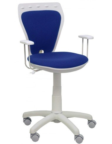 SILLA C RUEDAS JUVENIL SALINAS BLANCA BALI ASIENTO AZUL