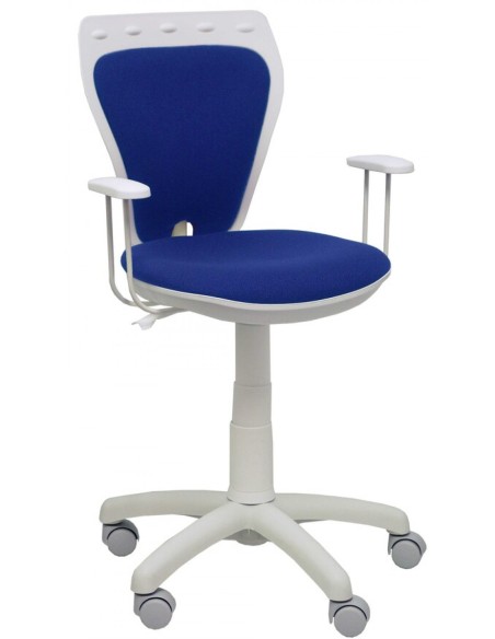 SILLA C RUEDAS JUVENIL SALINAS BLANCA BALI ASIENTO AZUL