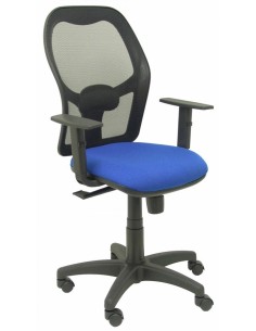 SILLA C RUEDAS ALOCEN RESPALDO MALLA NEGRO ASIENTO AZUL