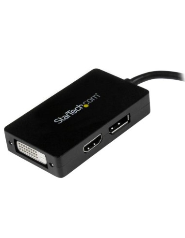 Adaptador de vídeo externo triple head Mini DisplayPort a DVI HDMI y DP conversor