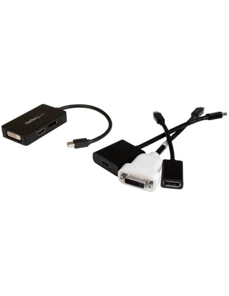Adaptador de vídeo externo triple head Mini DisplayPort a DVI HDMI y DP conversor
