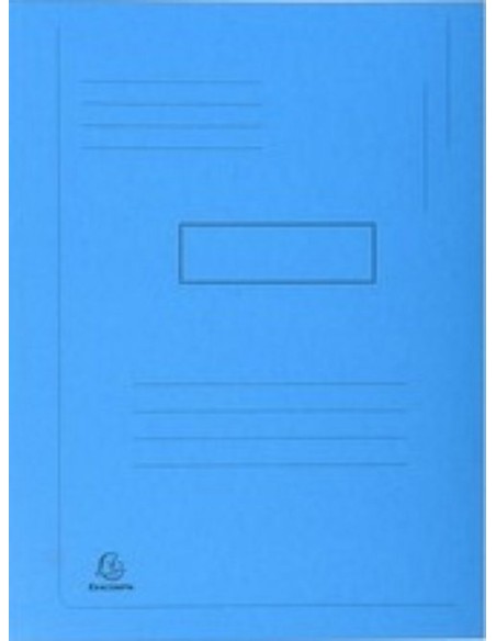 PAQ 50 SUBCARPETAS A4 280G 2 SOLAPAS COLOR AZUL