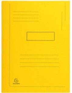 PAQ 50 SUBCARPETAS A4 280G 2 SOLAPAS COLOR AMARILLO