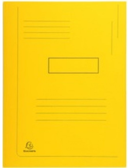 PAQ 50 SUBCARPETAS A4 280G 2 SOLAPAS COLOR AMARILLO