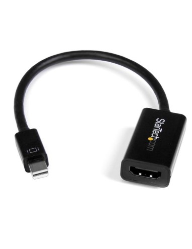 Conversor de Vídeo Mini DisplayPort a HDMI con Audio  Adaptador Activo MDP 1.2 para MacBook Pro  4K 30Hz - Negro