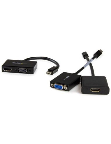 Adaptador Mini DP de Audio/Vídeo para Viajes - Conversor Mini DisplayPort a HDMI o VGA - 1920x1200 1080p