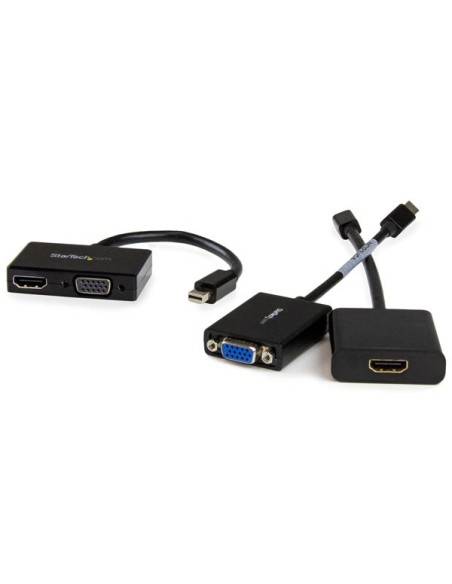 Adaptador Mini DP de Audio/Vídeo para Viajes - Conversor Mini DisplayPort a HDMI o VGA - 1920x1200 1080p