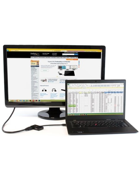 Adaptador Mini DP de Audio/Vídeo para Viajes - Conversor Mini DisplayPort a HDMI o VGA - 1920x1200 1080p