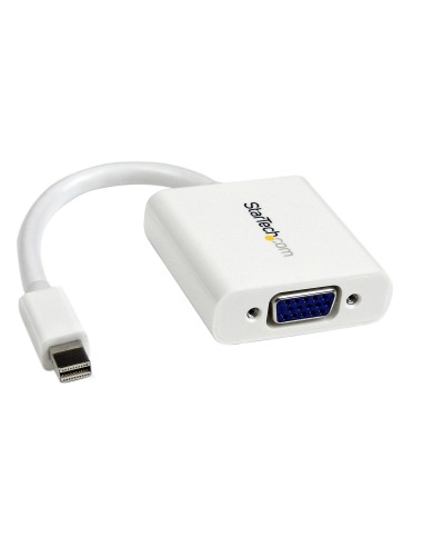 Adaptador Conversor de Vídeo Mini DisplayPort DP a VGA - 1920x1200 - Activo- Blanco