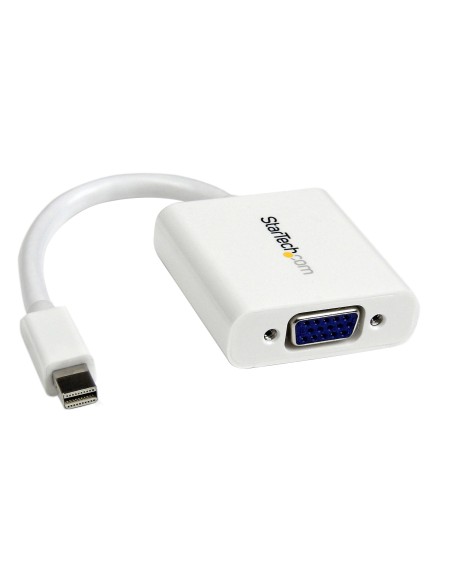 Adaptador Conversor de Vídeo Mini DisplayPort DP a VGA - 1920x1200 - Activo- Blanco