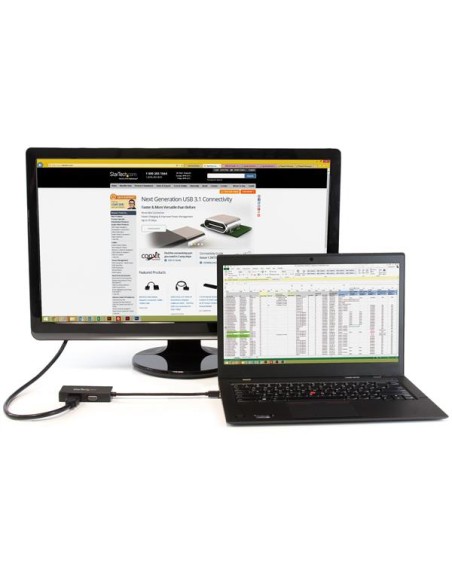 Adaptador Conversor de Mini DisplayPort a VGA DVI o HDMI - Convertidor A/V 3 en 1 para viajes