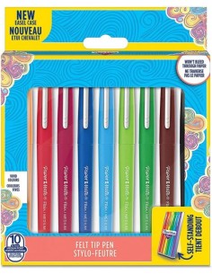 Estuche 10 rotuladores paper mate flair colores surtidos