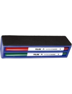 CAJA BORRADOR MAGNETICO 4 ROTULADORES PIZARRA BLANCA