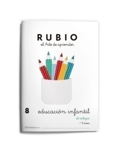 RUBIO CUADERNO EDUCACIÓN INFANTIL 8 EI8 - Pack de 10 unidades