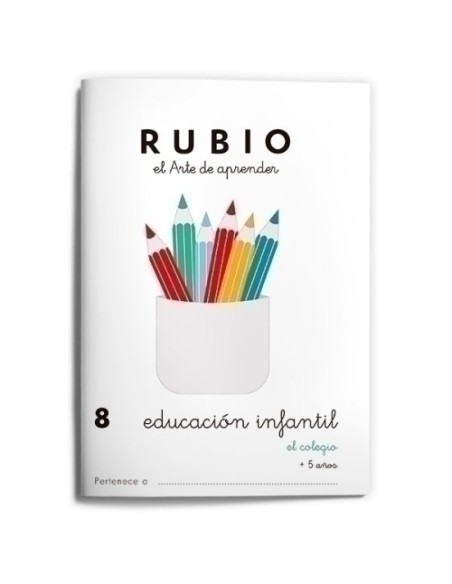 RUBIO CUADERNO EDUCACIÓN INFANTIL 8 EI8 - Pack de 10 unidades
