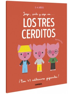 Juega pinta y pega con Los tres cerditos