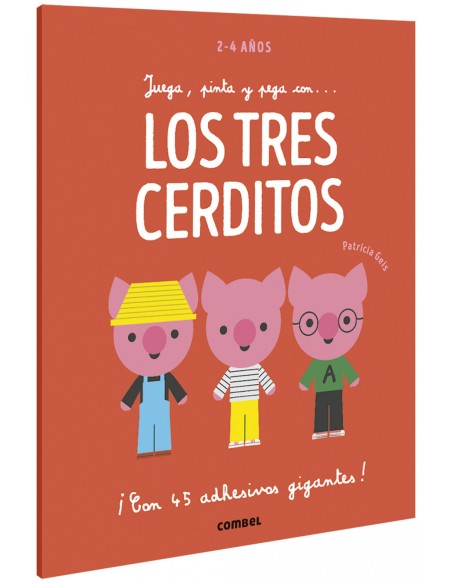 Juega pinta y pega con Los tres cerditos
