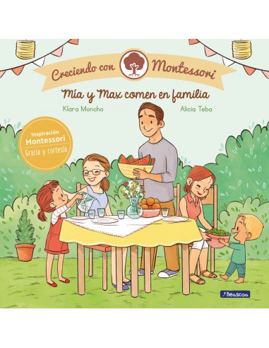 Mia y Max comen en familia Creciendo con Montessori