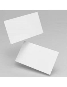 PAQ 100 TARJETAS DE VISITAS BLANCA 55CMX95CM