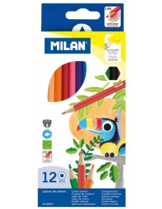 ESTUCHE 12 LAPICES DE COLORES HEXAGONALES 211 MILAN