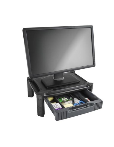Base de Soporte para Monitor - con Cajón y Altura Ajustable