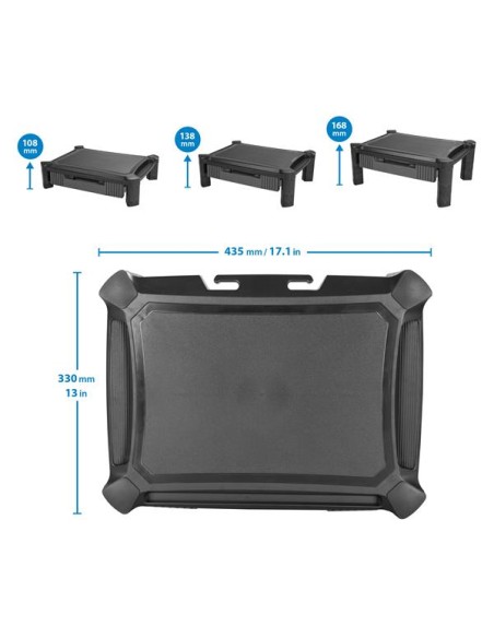 Base de Soporte para Monitor - con Cajón y Altura Ajustable