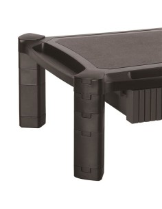 Base con Cajón para Monitor - de Altura Ajustable con Columnas Apilables - con Soporte para Pantallas hasta 32 Pulgadas 2