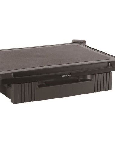 Base con Cajón para Monitor - de Altura Ajustable con Columnas Apilables - con Soporte para Pantallas hasta 32 Pulgadas