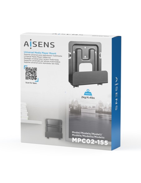 Soporte Universal De Pared Para Mini Pc, Router, Negro