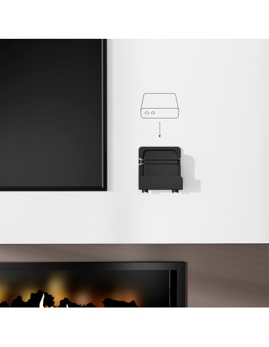 Soporte Universal De Pared Para Mini Pc, Router, Negro