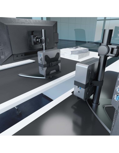 Soporte Versátil de Instalación para Mini PC, Negro