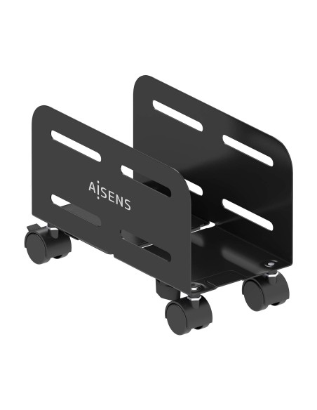 Soporte Metálico Ajustable de Suelo para CPU, Negro