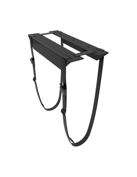 Soporte para CPU Debajo de Escritorio con Correa, Negro